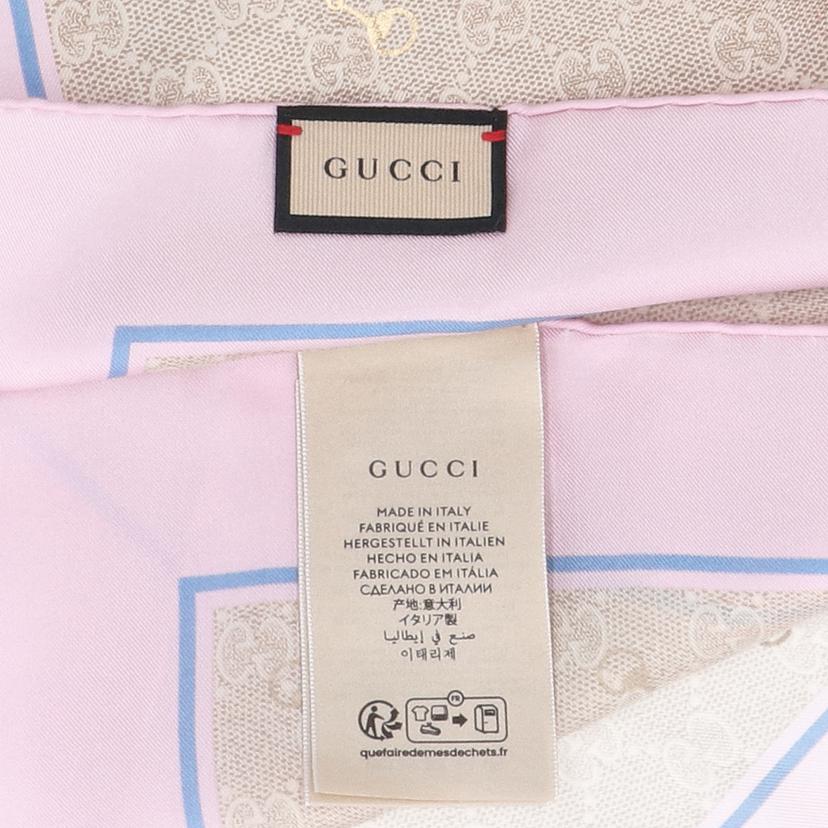 GUCCI グッチ/GGモチーフシルクスカーフ/662576 3G001//90×90cm/SAランク/91