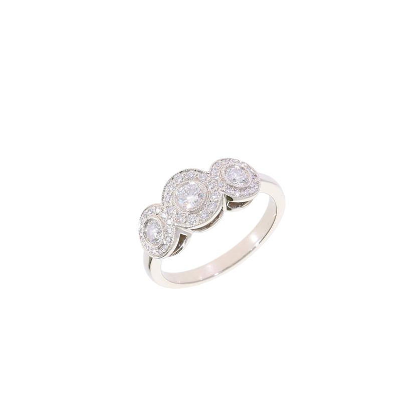 TIFFANY＆Co／ ﾃｨﾌｧﾆｰ/◎PT950サークレットダイヤリング　＃12．5//Aランク/59