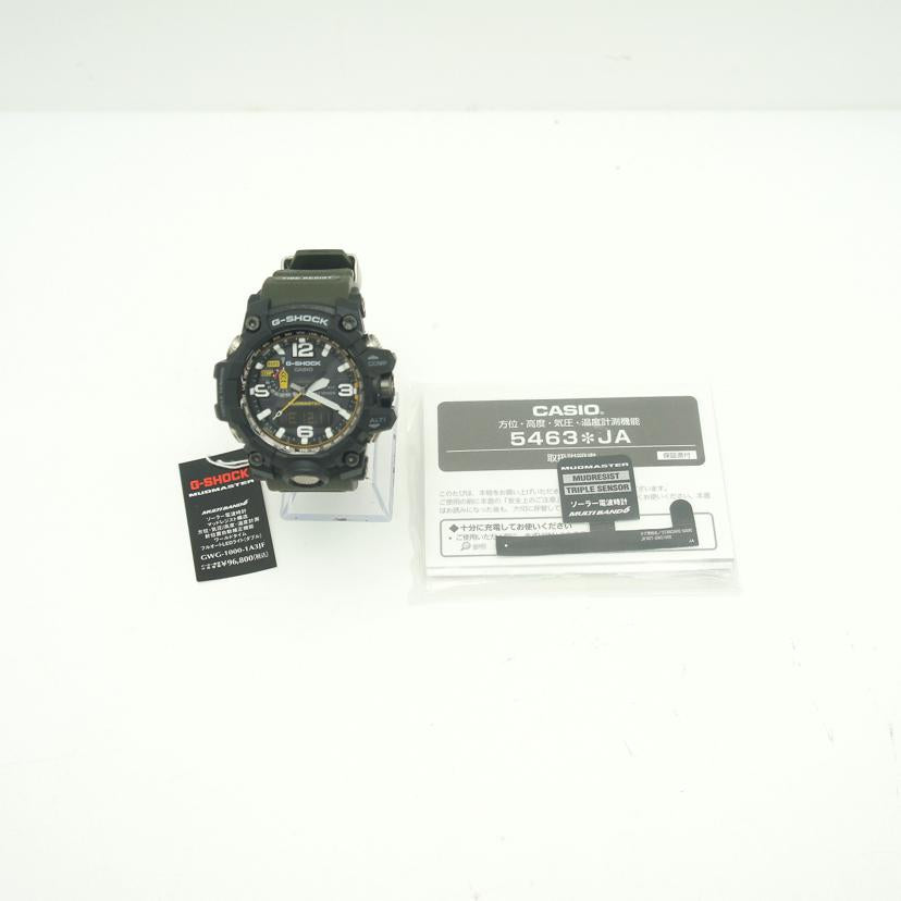 CASIO カシオ/G－SHOCK／マッドマスター／電波ソーラー/GWG-1000-1A3JF//221*****/SAランク/75