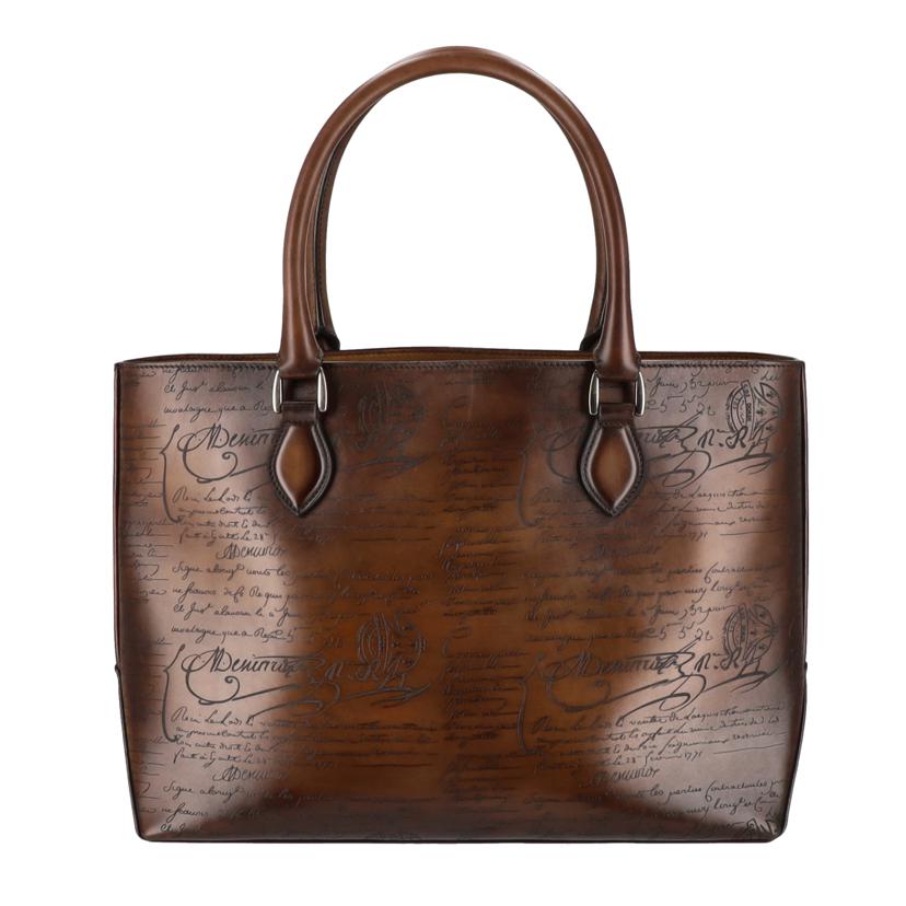 Berluti ベルルッティ/Berlutiトゥジュールスクリットカリグラフィートート／ブラウン//Aランク/75