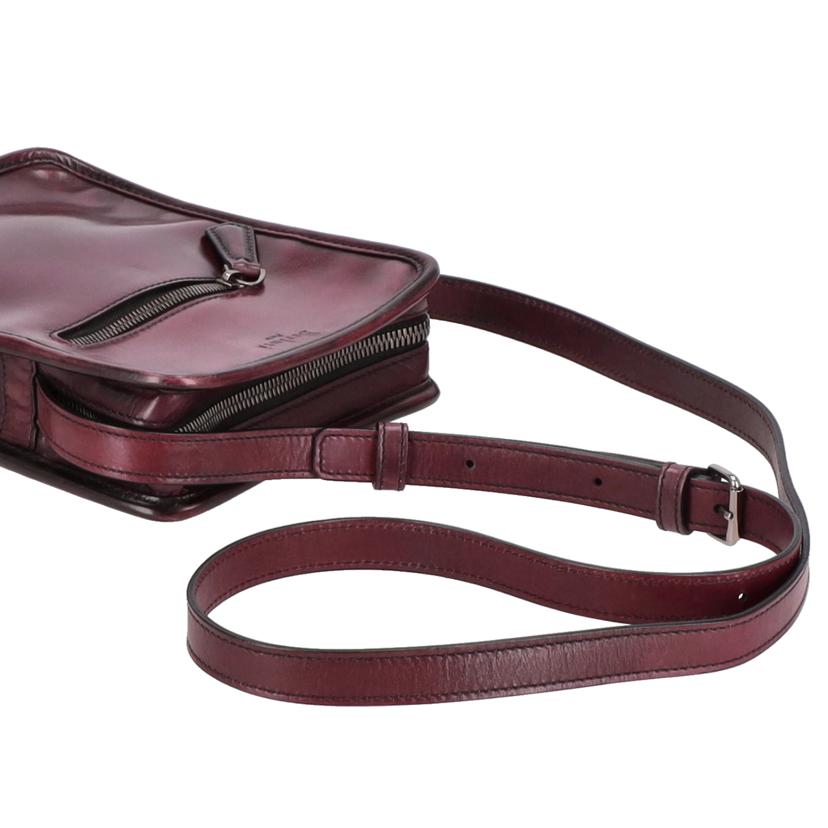 Berluti ベルルッティ/Berluti／ジャーナリストレザーショルダー／赤茶//Bランク/75