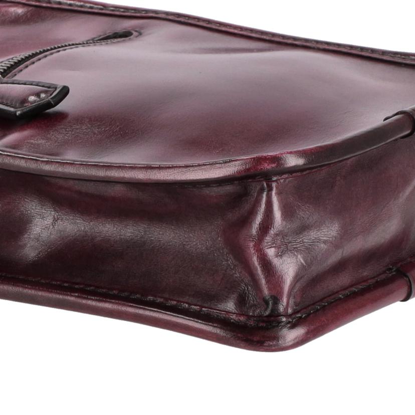 Berluti ベルルッティ/Berluti／ジャーナリストレザーショルダー／赤茶//Bランク/75