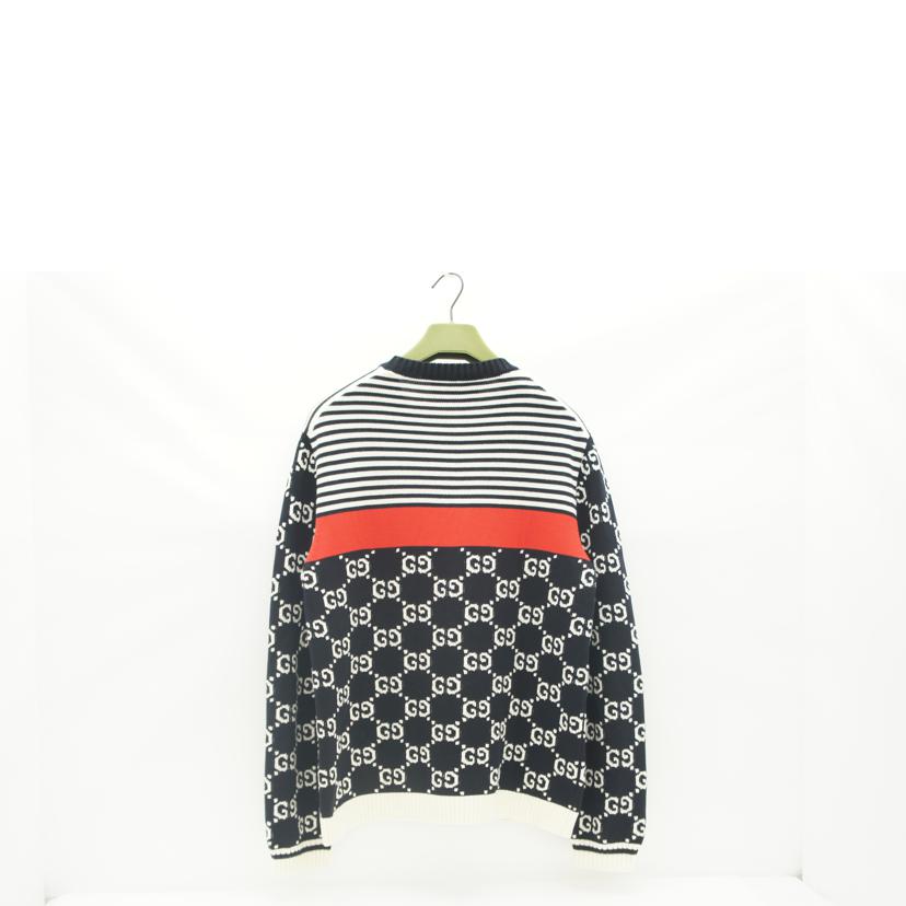 GUCCI グッチ/ジャガード　ボーダー　プルオーバー　ニット/496458//Aランク/67