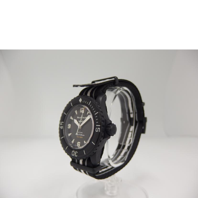 swatch ｽｳｫｯﾁ/オーシャンオブストームス／BLANCPAIN／オートマチック/SO35B400//Aランク/82