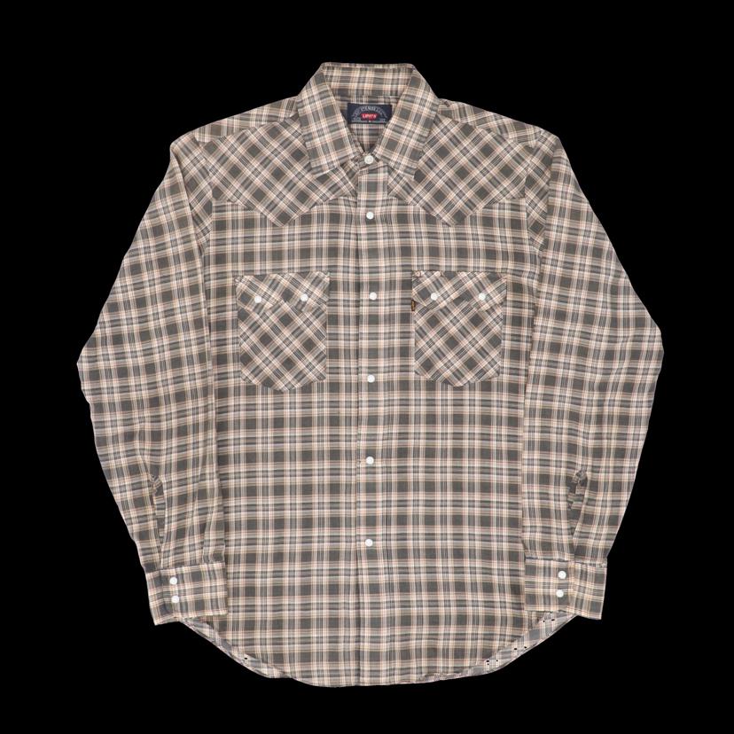 Levi’s リーバイス/70-80’s/ウエスタン/チェックシャツ/USA製/コットン・ポリ/ヴィンテージ/レア//ABランク/82