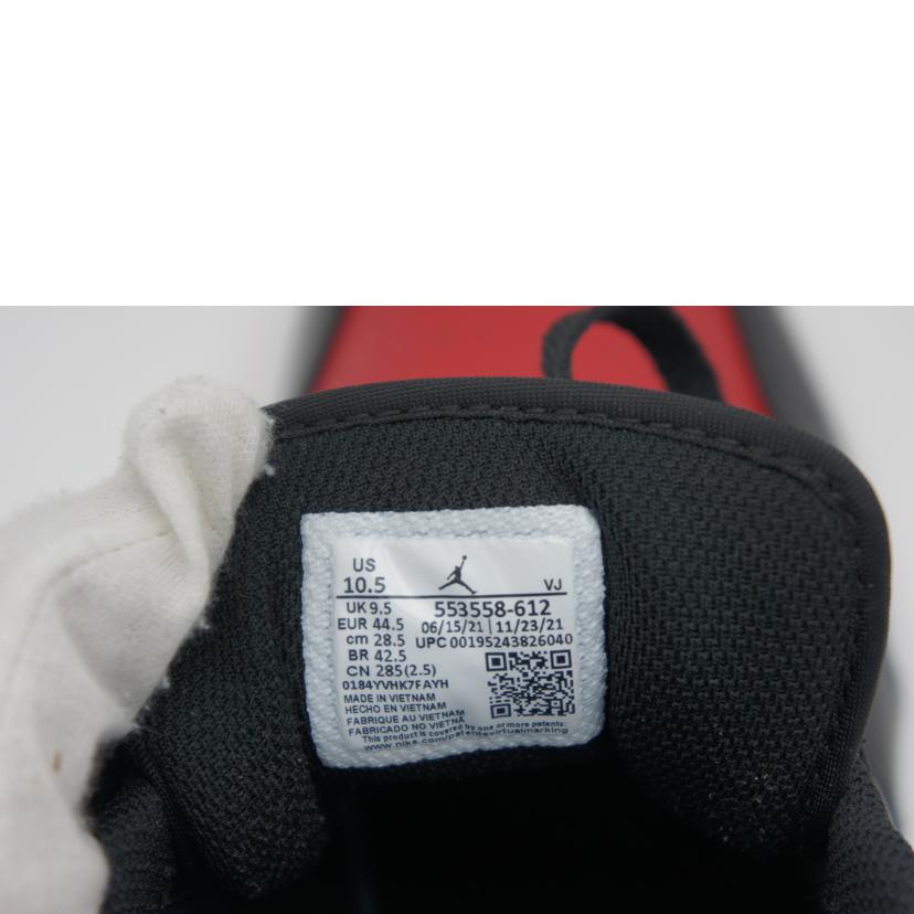 NIKE ナイキ/NIKE　AIR　JORDAN　1　LOW　Bred　Toe/553558-612//SAランク/05