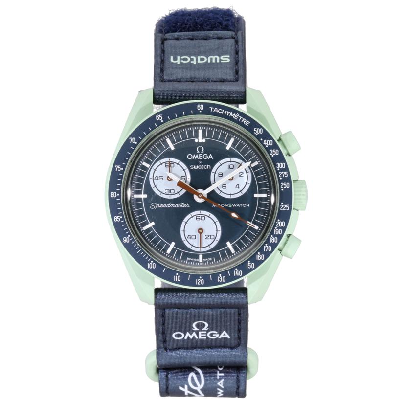 OMEGA×swatch オメガ×スウォッチ/ムーンスウォッチ／MISSION　ON　EARTH／クオーツ/SO33G100//SAランク/75