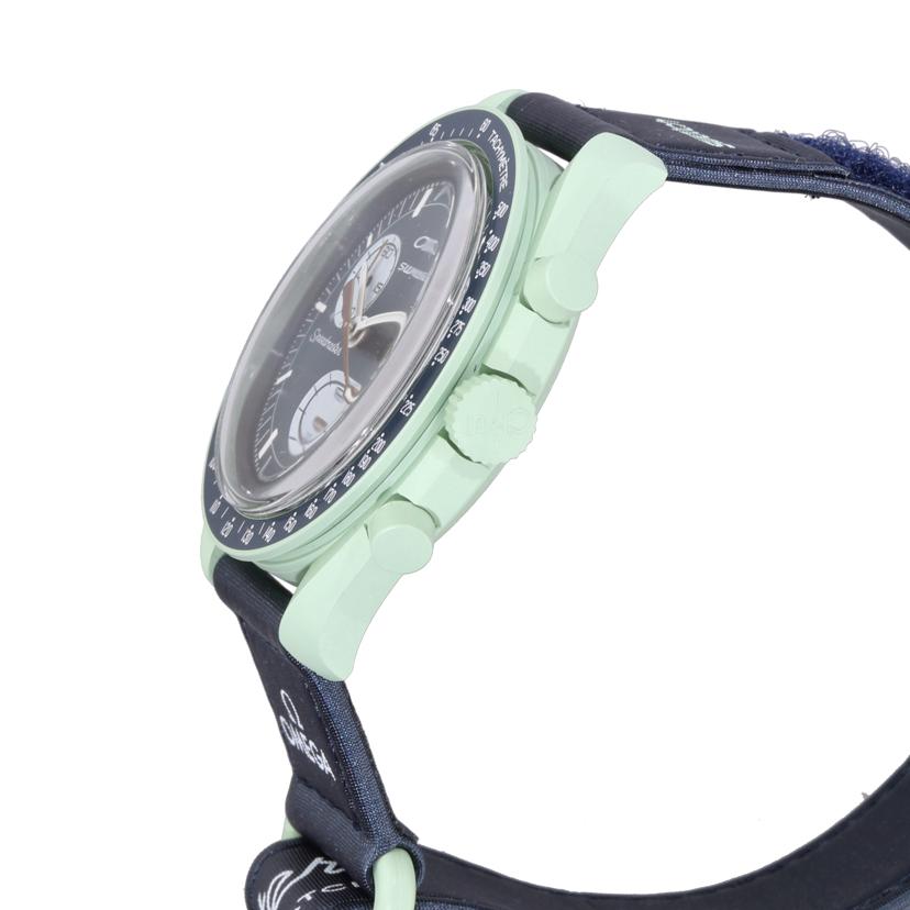 OMEGA×swatch オメガ×スウォッチ/ムーンスウォッチ／MISSION　ON　EARTH／クオーツ/SO33G100//SAランク/75