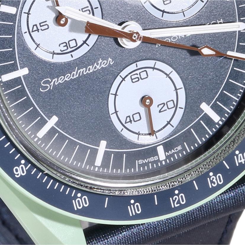 OMEGA×swatch オメガ×スウォッチ/ムーンスウォッチ／MISSION　ON　EARTH／クオーツ/SO33G100//SAランク/75