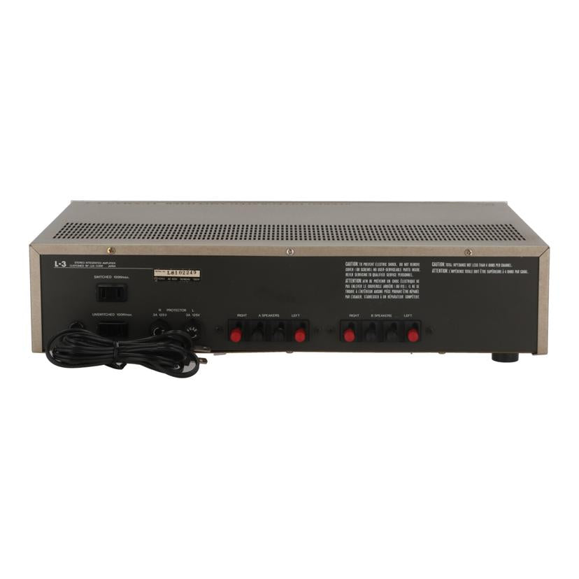 LUXMAN ラックスマン　/プリメインアンプ／L－3/L-3//L8102249/Bランク/05