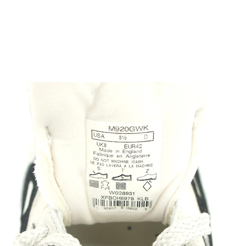 new　balance ニューバランス/M920GWK／ホワイト/M920GWK//ｻｲｽﾞ:UK表記8/Sランク/75