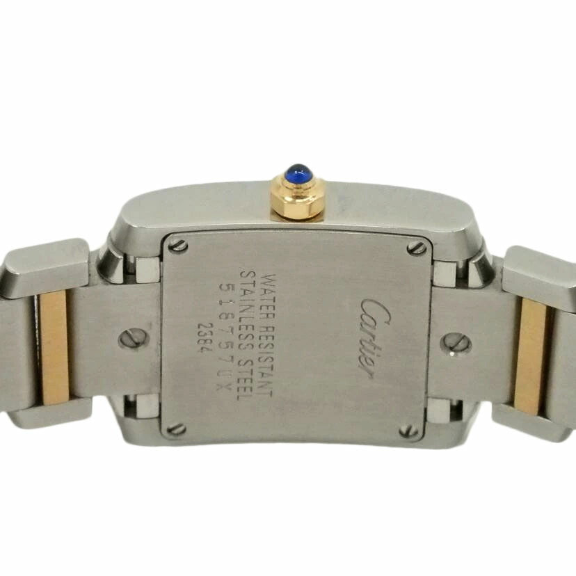 Cartier カルティエ/タンクフランセーズSM／クオーツ／ピンクシェル文字盤／SS×PG/W51027Q4//238*********/Aランク/77