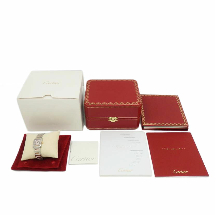 Cartier カルティエ/タンクフランセーズSM／クオーツ／ピンクシェル文字盤／SS×PG/W51027Q4//238*********/Aランク/77