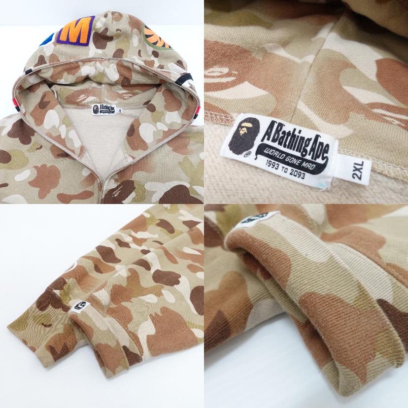 A BATHING APE アベイシングエイプ/カモフラ柄フルジップパーカー/001ZPL801305M//Bランク/88
