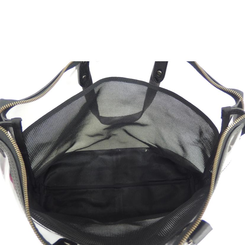 CRESTBRIDGE CRESTBRIDGE/BLACK　LABEL　ビニールトートバック／ブラック//ABランク/82