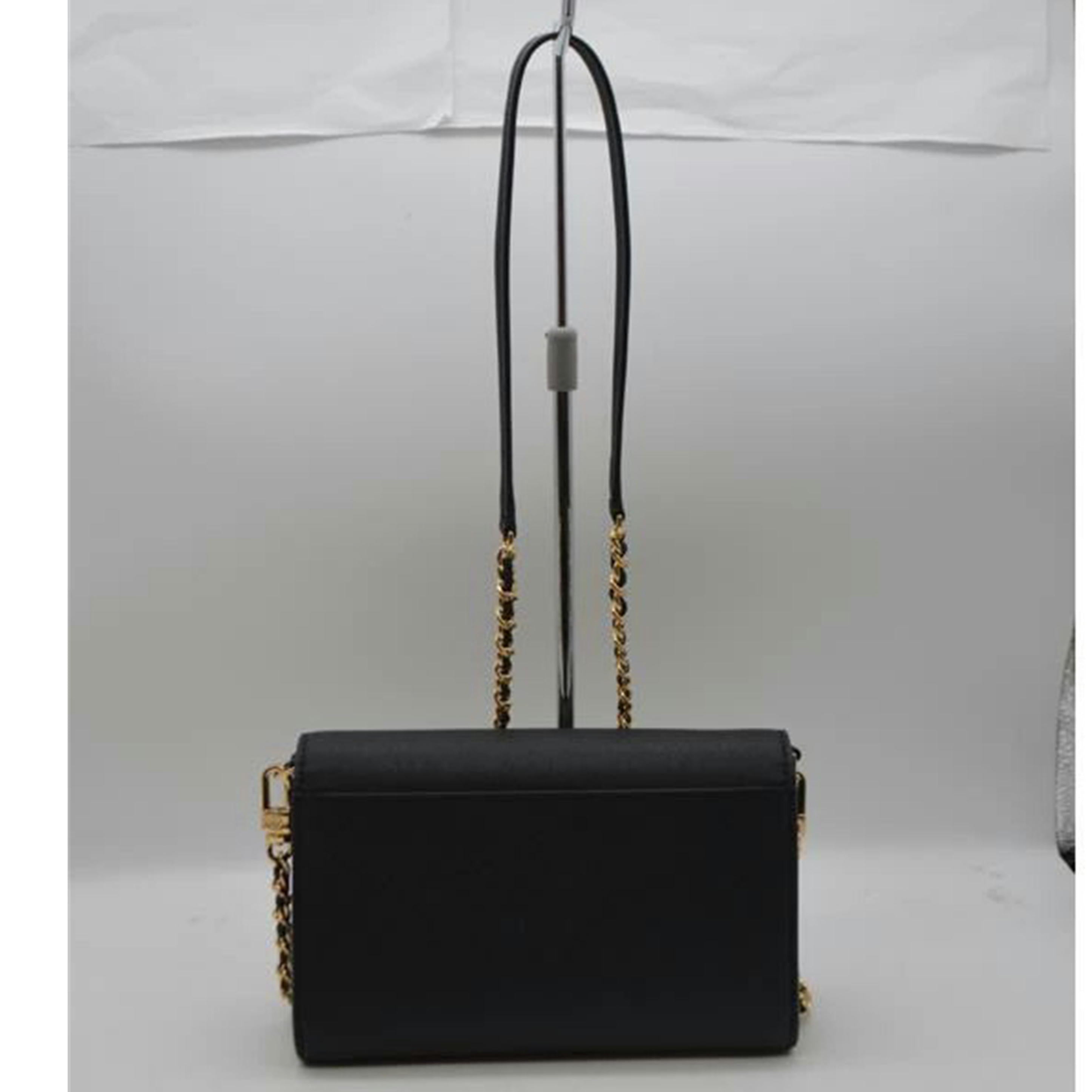 TORY BURCH トリーバーチ/ロビンソンチェーンレザーウォレット/ブラック/54277 001//Aランク/89