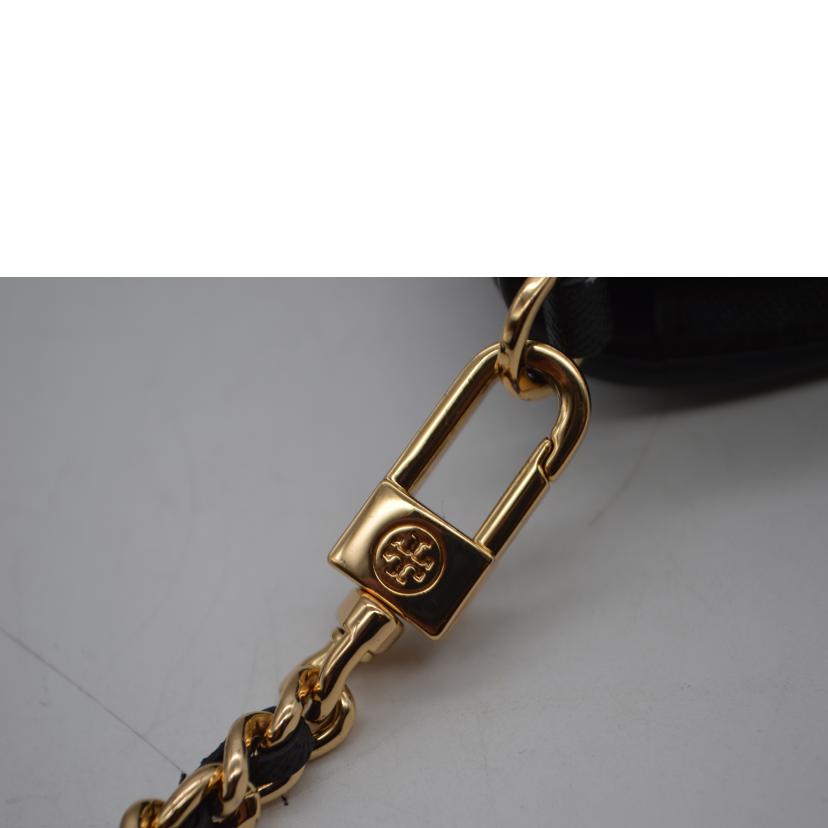 TORY BURCH トリーバーチ/ロビンソンチェーンレザーウォレット/ブラック/54277 001//Aランク/89