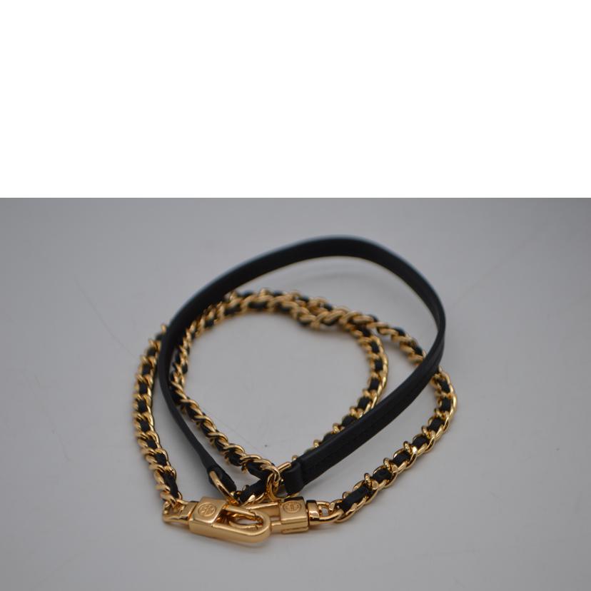 TORY BURCH トリーバーチ/ロビンソンチェーンレザーウォレット/ブラック/54277 001//Aランク/89