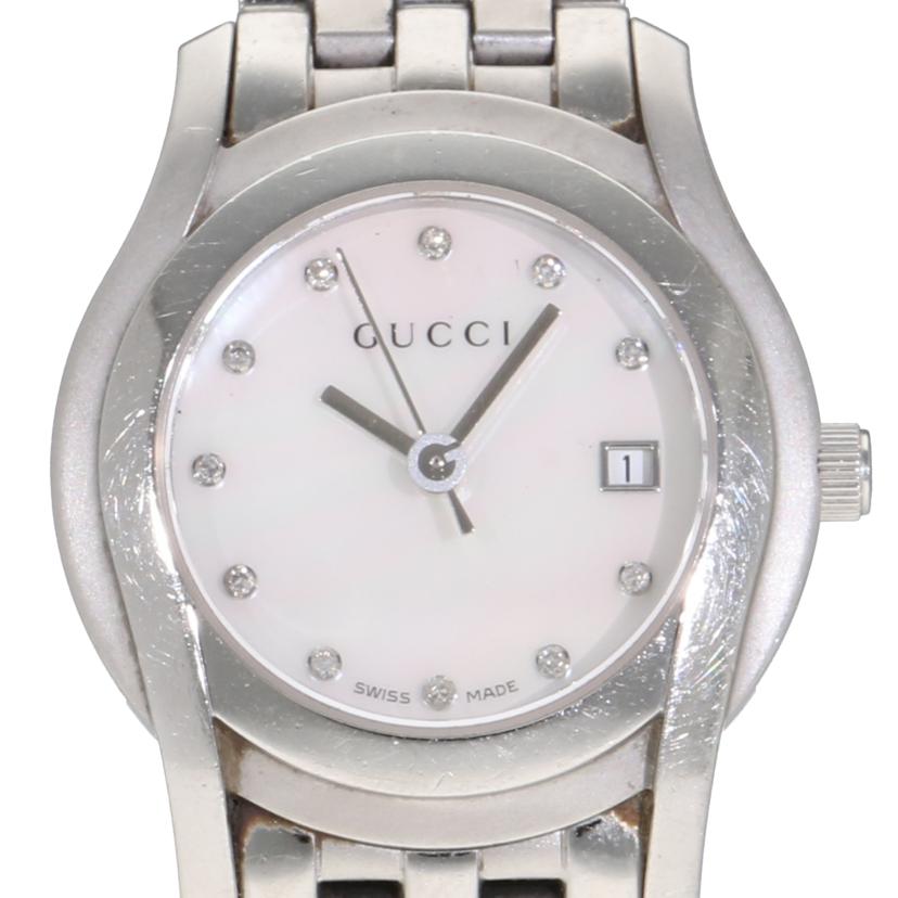 GUCCI グッチ/ラウンドクオーツ/11Pダイヤ/5500L//142*****/ABランク/91