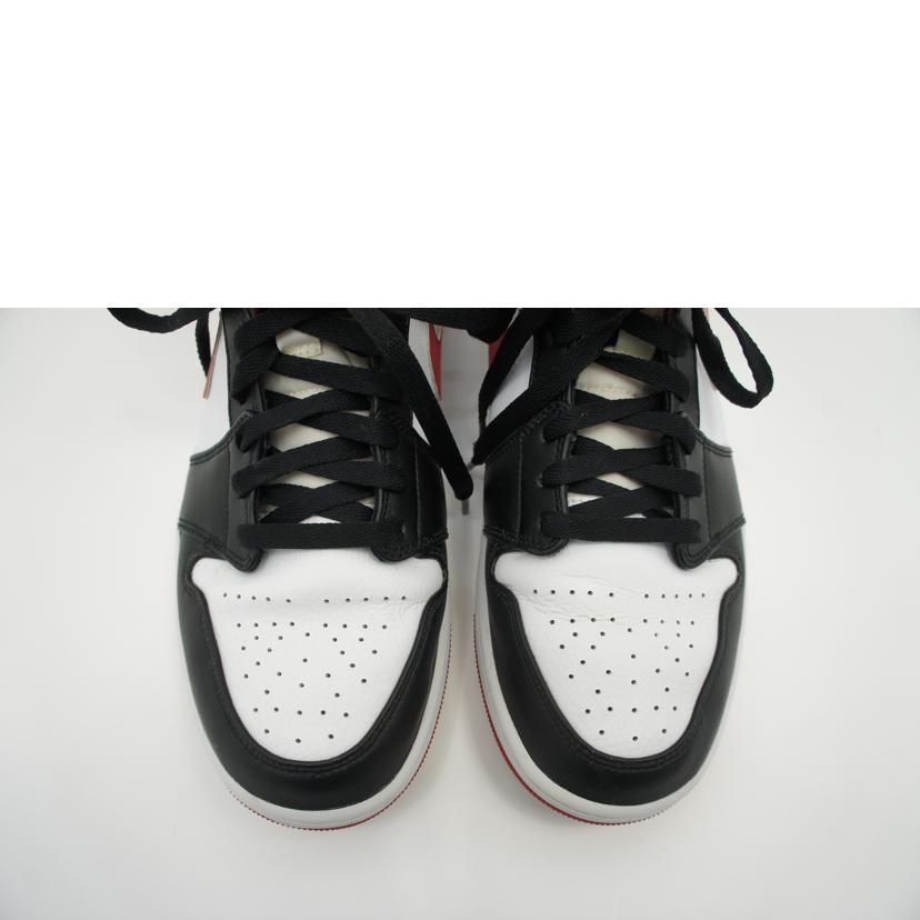 ＮＩＫＥ ナイキ/エアジョーダン１ミッド／ホワイト／ジムレッド/554724-122//ｻｲｽﾞ:28cm/ABランク/75