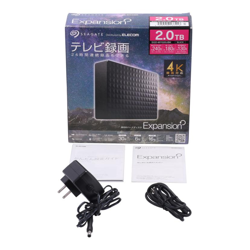 SEA　GATE シーゲート /外付けHDD　2TB/SGD-MY020UBK//2B1APH65/Bランク/77