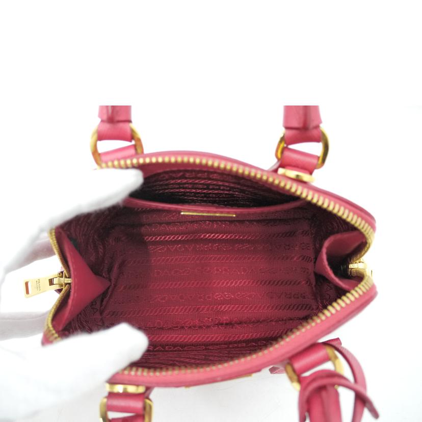 PRADA プラダ/サフィア-ノ2wayミニハンド/ピンク/BL0851//173*****/SAランク/69