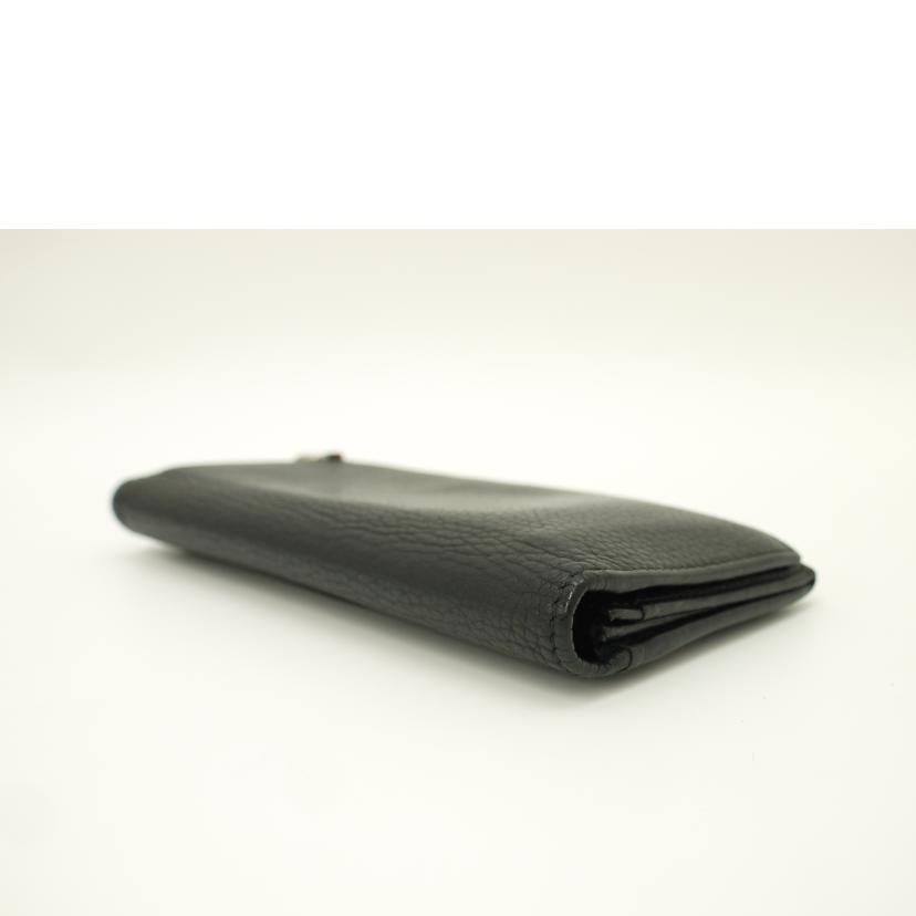 GUCCI グッチ　黒　メンズ/インターロッキングG二つ折り長財布／ブラック/308803//496***/Bランク/69