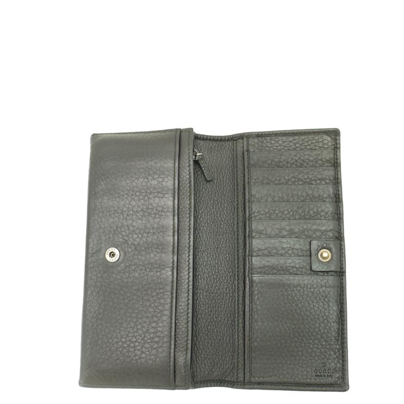 GUCCI グッチ　黒　メンズ/インターロッキングG二つ折り長財布／ブラック/308803//496***/Bランク/69
