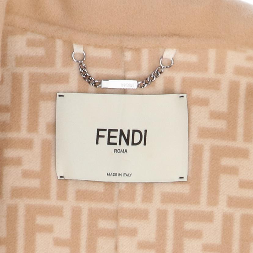 FENDI/ミンクダブルポケットウールコート/M-Lサイズ（40）/FF8626 A5HD//12C**********/Aランク/89