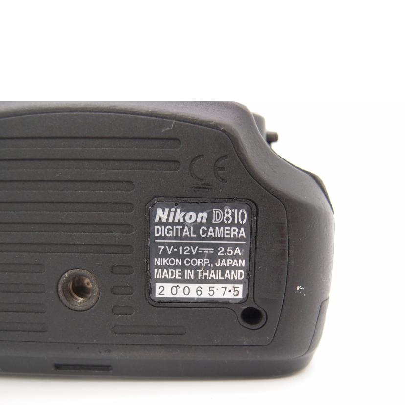 Nikon ニコン/デジタル一眼レフカメラ　ボディ/D810//2006575/Bランク/69