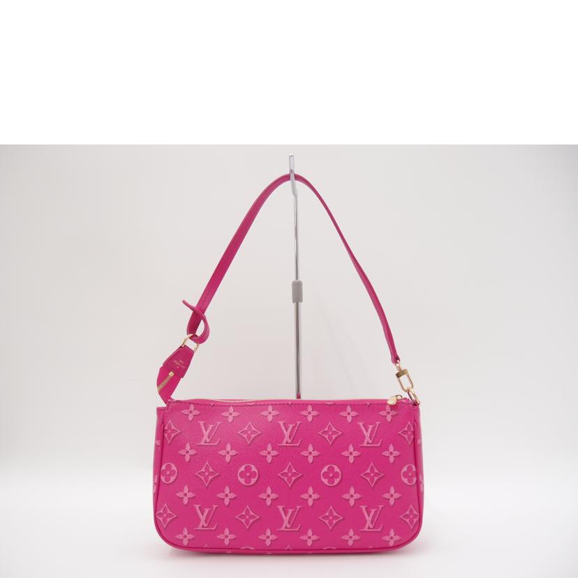 LOUIS　VUITTON/マキシポシェットアクセソワール／モノグラム／フューシャ/M46161//RFI****/SAランク/69