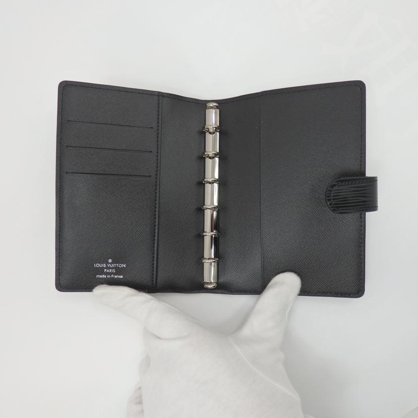 ルイヴィトン R20052 アジェンダPM エピ ノワール 6穴式 手帳