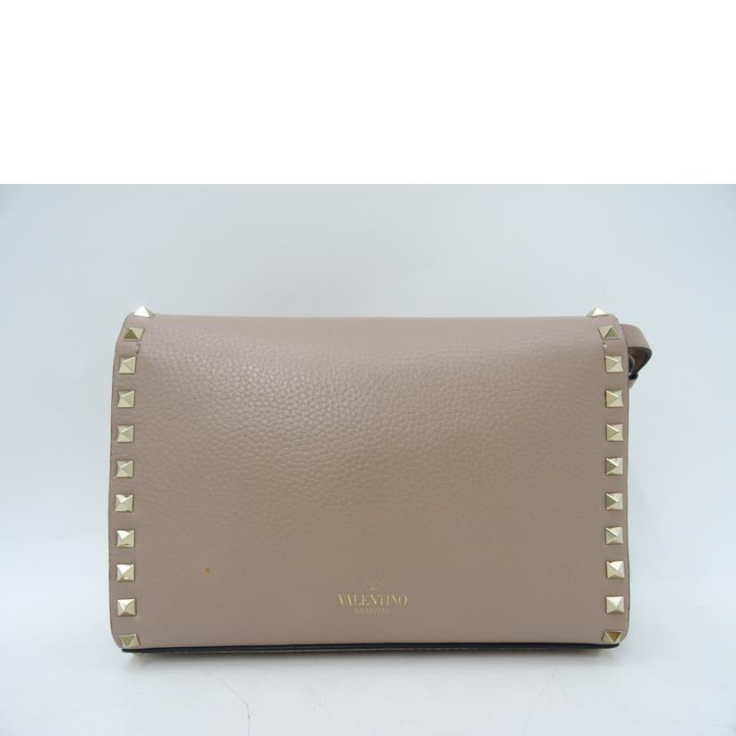 VALENTINO ヴァレンティノ/ロックスタッズレザーショルダー/ピンクベージュ/PW2B0181WC1//Aランク/69
