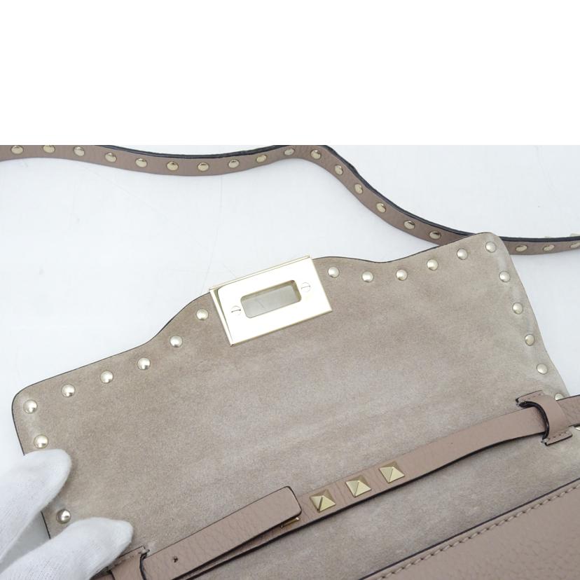 VALENTINO ヴァレンティノ/ロックスタッズレザーショルダー/ピンクベージュ/PW2B0181WC1//Aランク/69