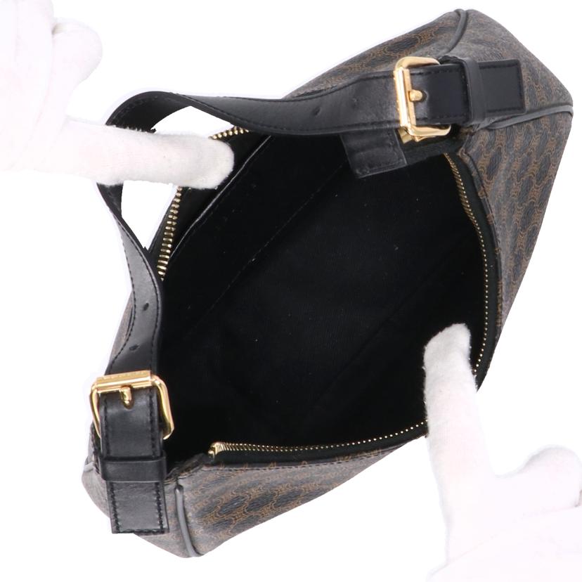 CELINE セリーヌ/シンテージ／マカダム柄クロワッサン型ワンショルダー/CE00/13//ABランク/91