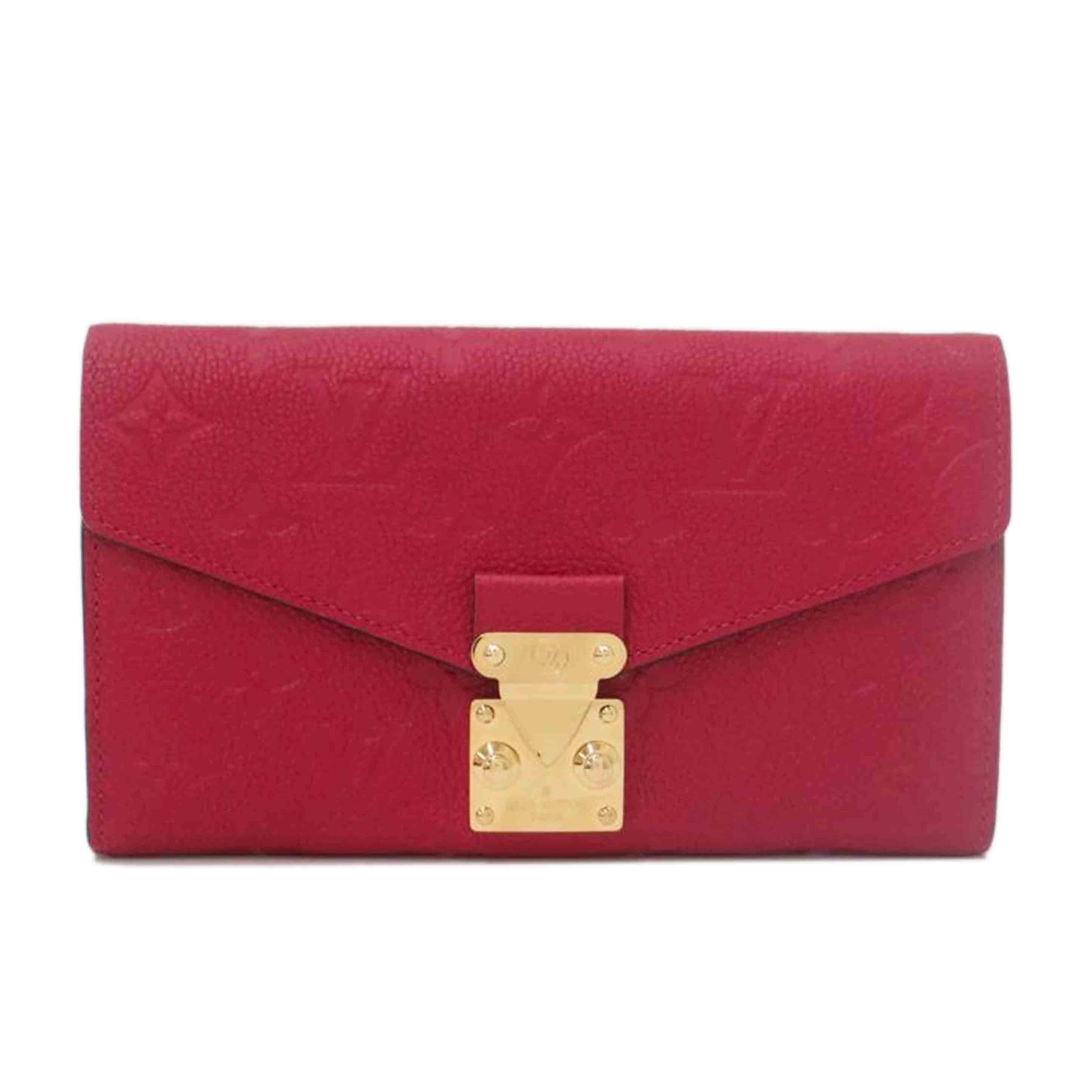 LOUIS　VUITTON ルイヴィトン/ポルトフォイユメティス／アンプラント／スカーレット/M63728//CA0***/SAランク/69