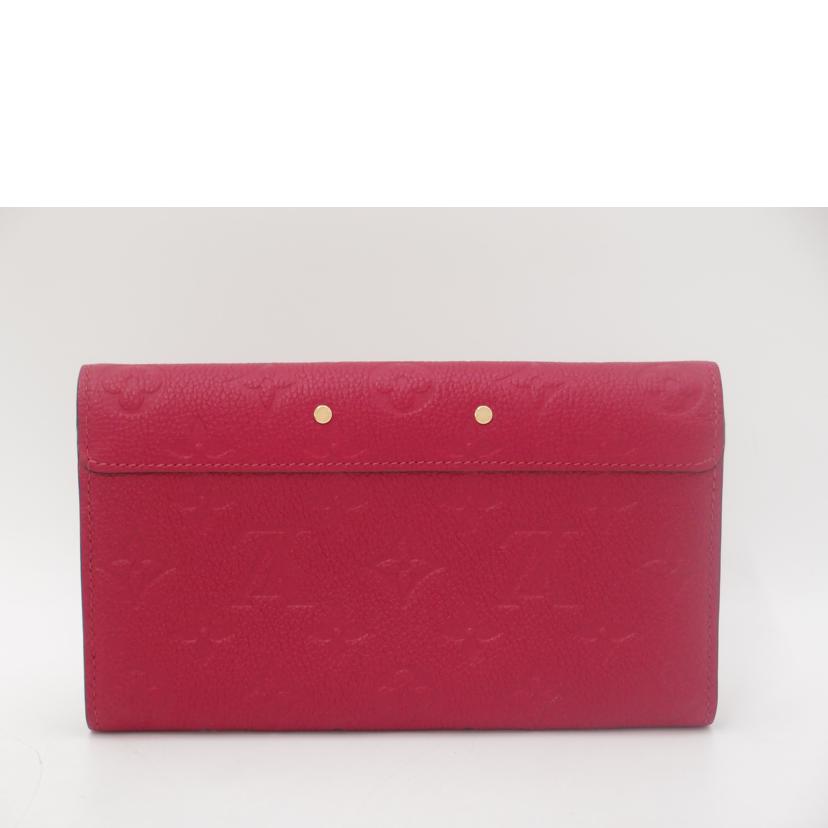 LOUIS　VUITTON ルイヴィトン/ポルトフォイユメティス／アンプラント／スカーレット/M63728//CA0***/SAランク/69