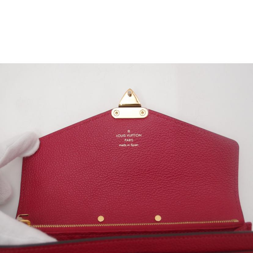 LOUIS　VUITTON ルイヴィトン/ポルトフォイユメティス／アンプラント／スカーレット/M63728//CA0***/SAランク/69