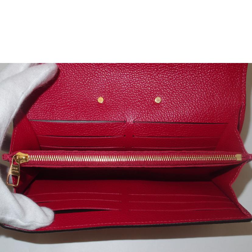 LOUIS　VUITTON ルイヴィトン/ポルトフォイユメティス／アンプラント／スカーレット/M63728//CA0***/SAランク/69