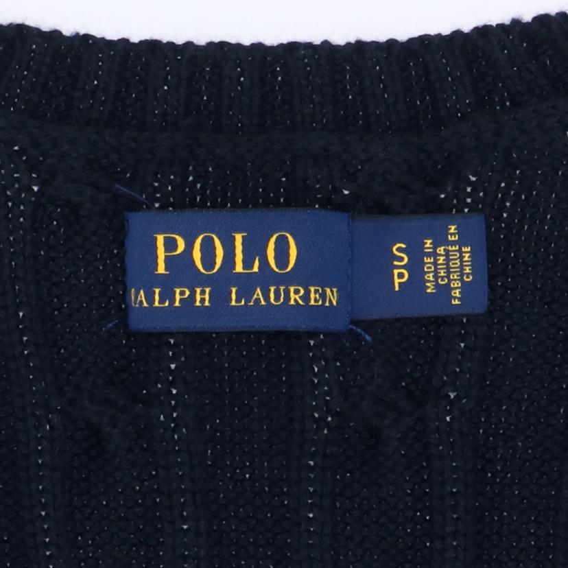 Ralph Lauren POLO ラルフローレン/Ralph Lauren POLO ケーブルニット Vネック NV//Bランク/78