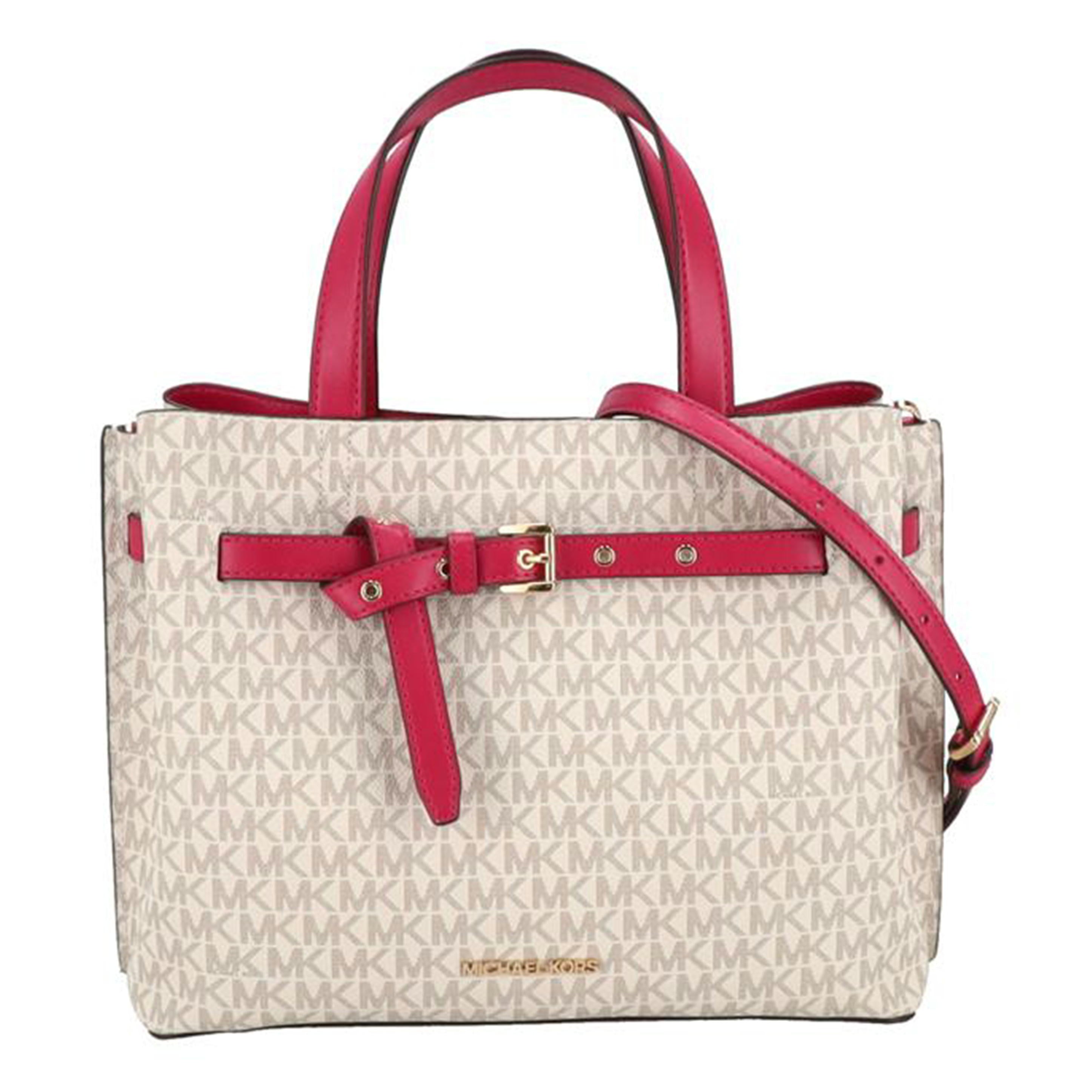 MICHAEL KORS マイケルコース/エミリアシグネチャーラージサッチェル2WAYハンドバッグ/35F0GU5S3B//ABランク/85