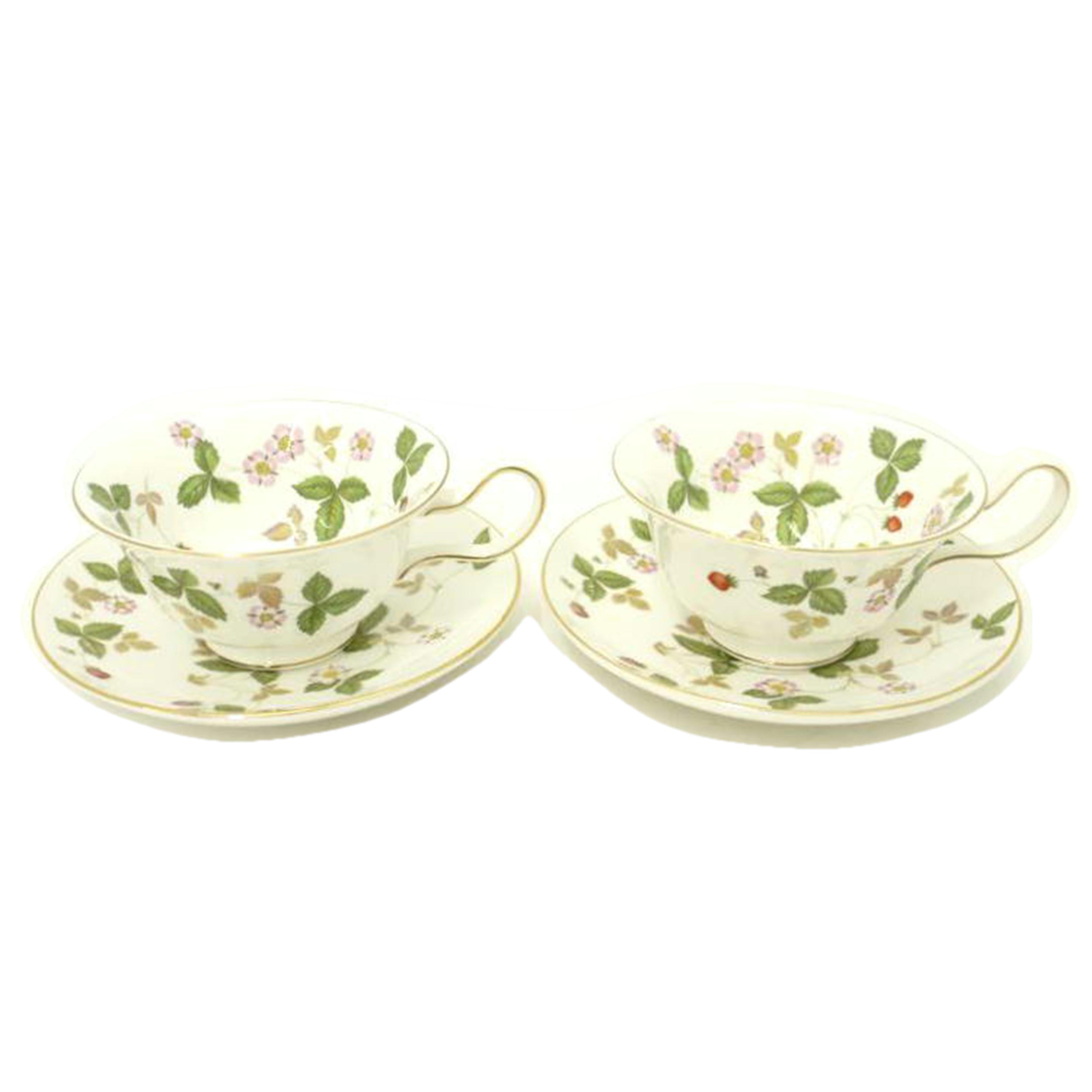 WEDGWOOD ウェッジウッド/ウェッジウッド　ワイルドストロベリー　カップ＆ソーサー　ペア//Aランク/69