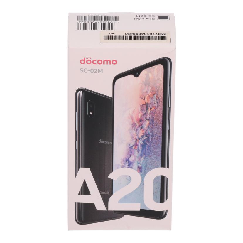 SAMSUNG　docomo サムスン　/スマートフォン／Galaxy　A20　32GB/SC-02M//RF8N21623SX/Bランク/82