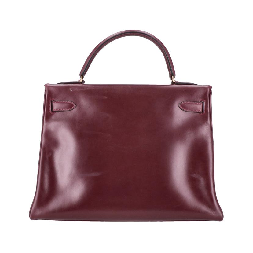 HERMES エルメス/ケリー32／ボックスカーフ／ボルドー//〇I（*****/Bランク/75