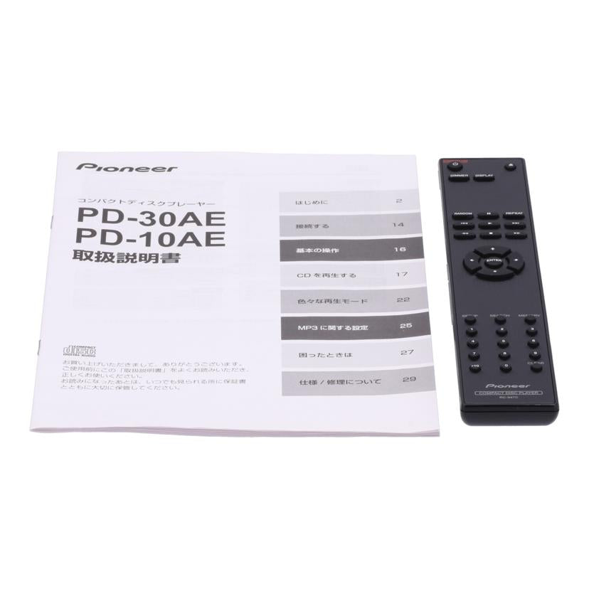 Pioneer パイオニア　/CDプレーヤー/PD-10AE//RJOA003623JP/Bランク/84