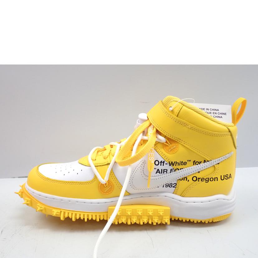 NIKE×Off－White ナイキ×オフホワイト/NIKE×Off－White　AIR　FORCE　1　MID　SP　LTHR/DR0500-101//27.5cm/Aランク/62