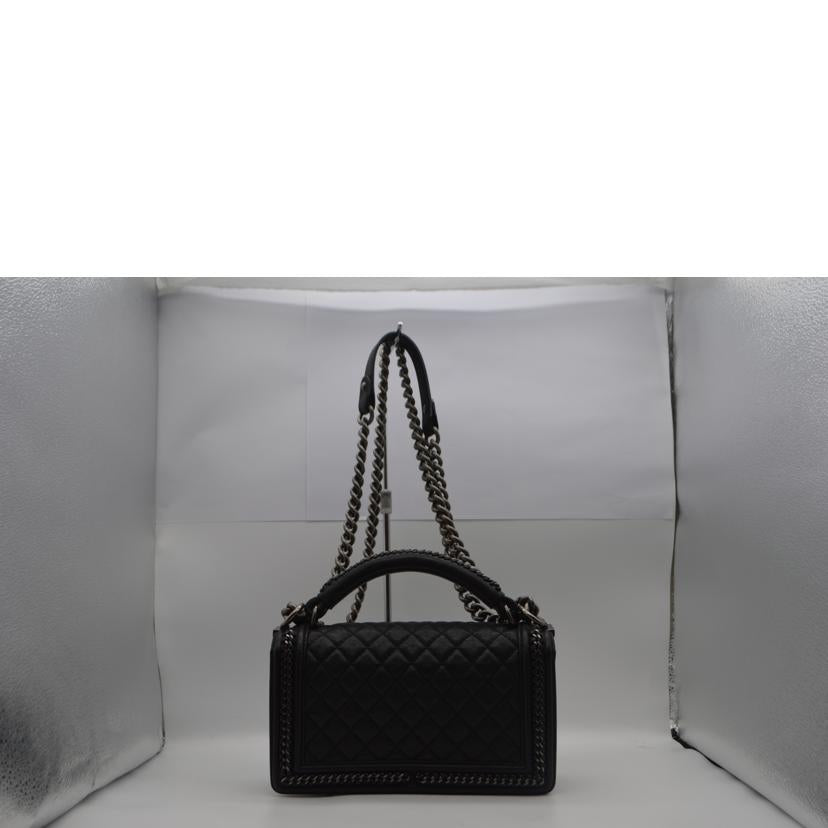 CHANEL シャネル/ボーイシャネルガンメタルハンドルチェーンショルダー/A94804//231*****/Aランク/89