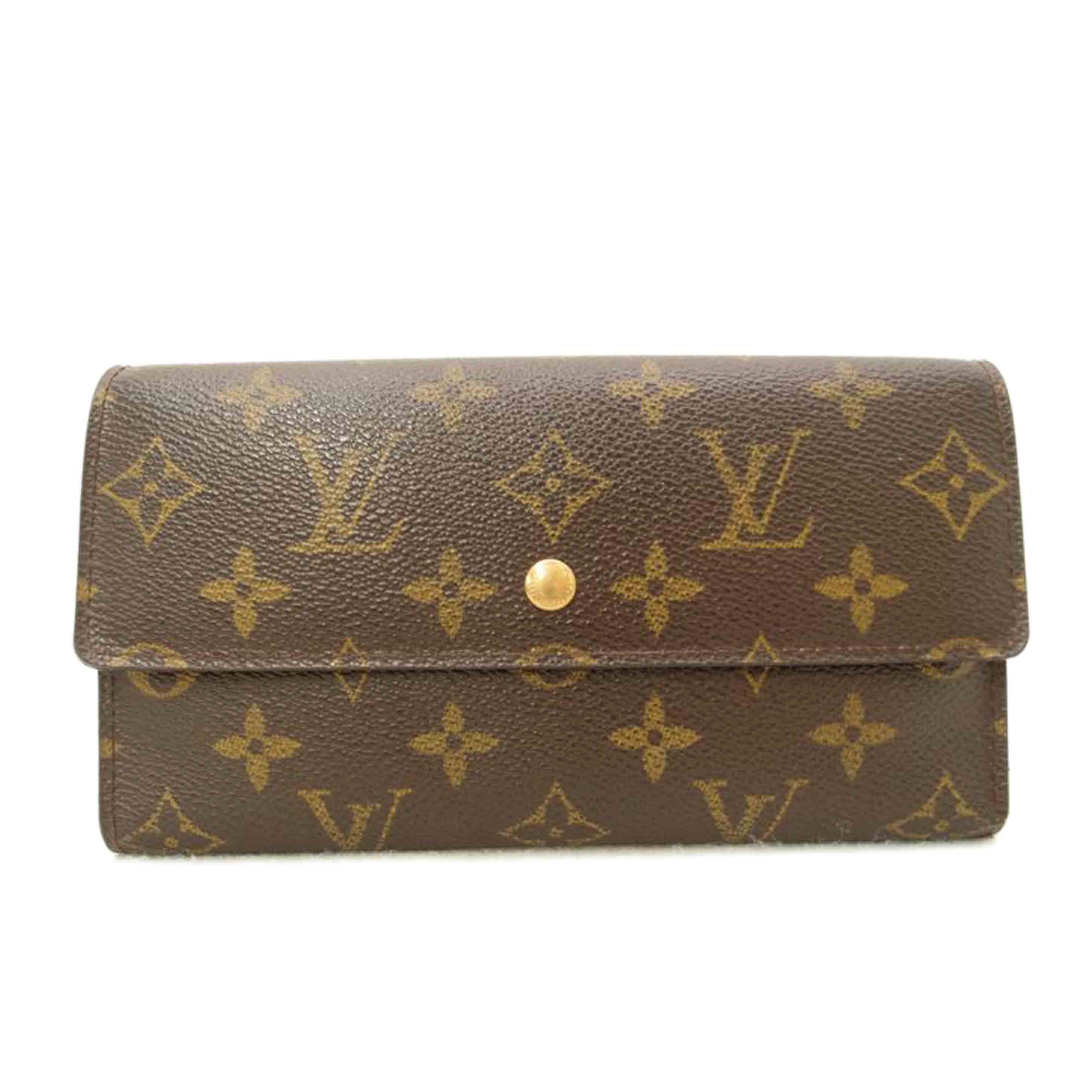 ＬＯＵＩＳ　ＶＵＩＴＴＯＮ ルイヴィトン　ビトン　茶　ブラウン　三つ折り長財布　レディース　メンズ/ポルトトレゾール・インターナショナル／モノグラム/M61215//SD0***/Bランク/69