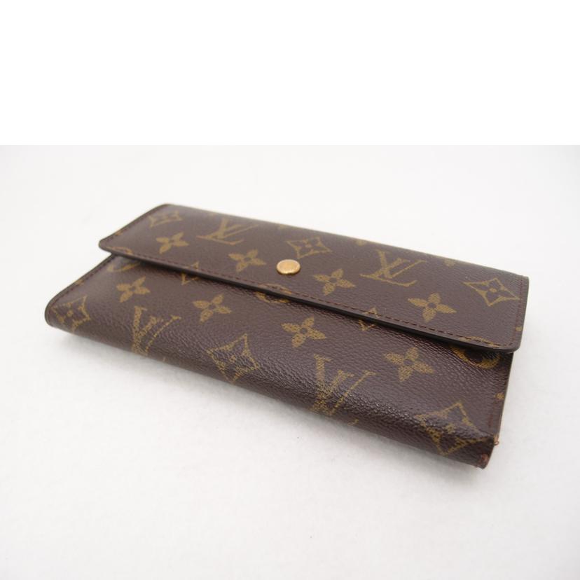 ＬＯＵＩＳ　ＶＵＩＴＴＯＮ ルイヴィトン　ビトン　茶　ブラウン　三つ折り長財布　レディース　メンズ/ポルトトレゾール・インターナショナル／モノグラム/M61215//SD0***/Bランク/69