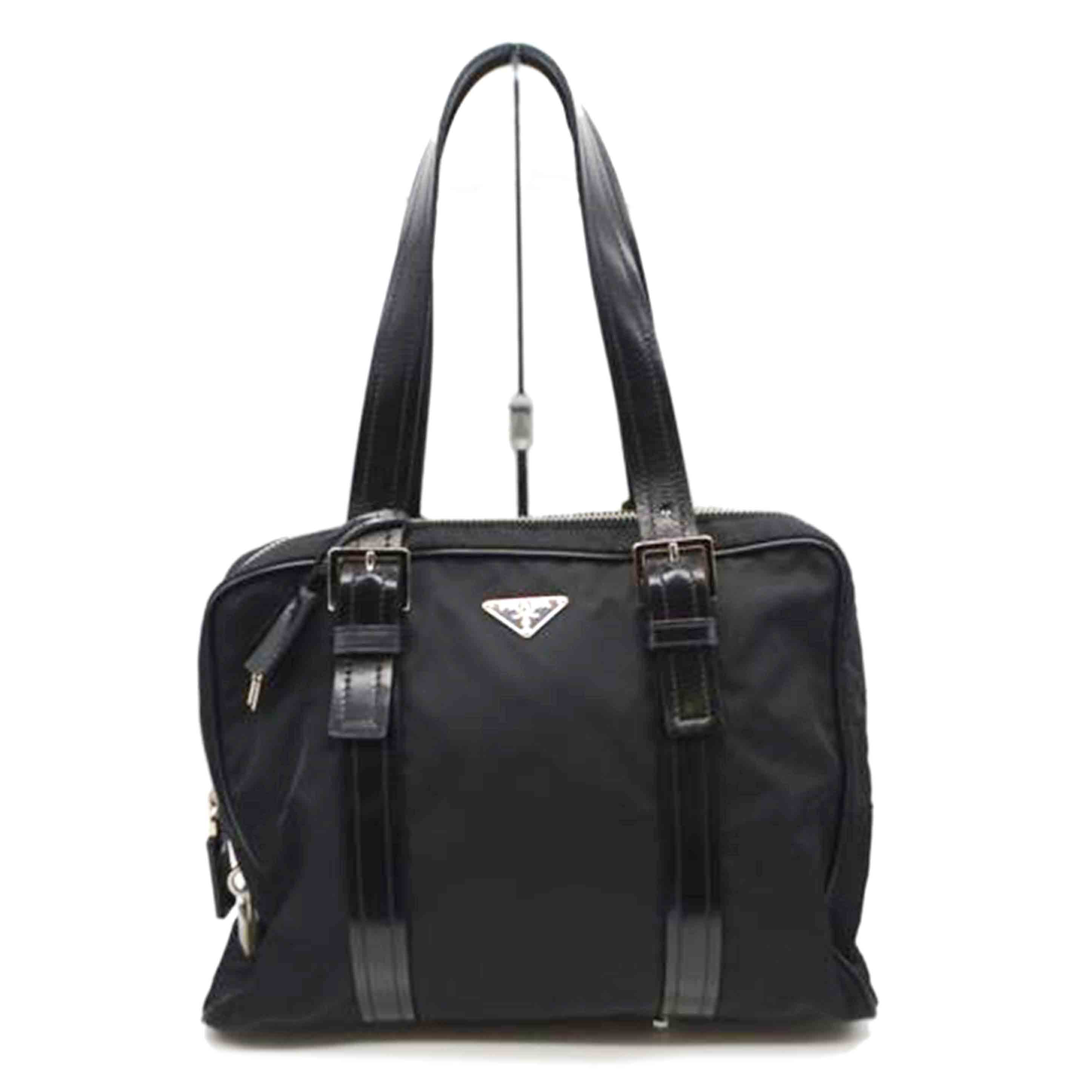 PRADA プラダ/テスートナイロンハイドラレザートート/ネロ/BR2366//134/Bランク/89